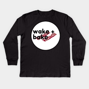 Wake n bake Kids Long Sleeve T-Shirt